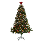 Everlands Kerstboom set | 1.8 meter (260 LEDs, Piek, Slingers, Kerstballen, Binnen, Rood/Wit/Zilver) 687024 K150302967 - 2
