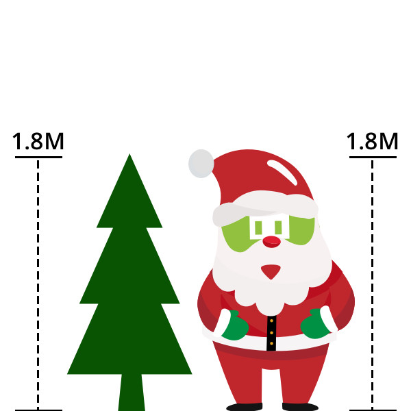 Everlands Kerstboom set | 1.8 meter (260 LEDs, Piek, Slingers, Kerstballen, Binnen, Rood/Wit/Zilver) 687024 K150302967 - 