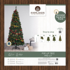 Everlands Kerstboom set | 2.1 meter (180 leds, Slingers, Kerstballen, Binnen, Rood/Goud) 670223 K150304022 - 8