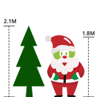 Everlands Kerstboom set | 2.1 meter (380 LEDs, Besneeuwd, Piek, Slingers, Kerstballen, Binnen, Wit/Zilver/Blauw) 687027 K150302971 - 7
