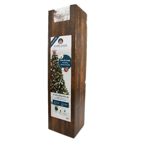 Everlands Kerstboom set | Everlands | 1.8 meter (260 leds, Piek, Slingers, Kerstballen, Binnen, Rood/Wit/Zilver) 687024 K150302967 - 3