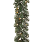 Everlands Kerstdecoratie set (Krans, Guirlande, 2x Kunstboom, LED, Timer, Buiten) 680371 K150302958 - 4