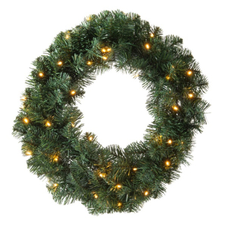 Everlands Kerstdecoratie set (Krans, Guirlande, 2x Kunstboom, led, Timer, Buiten) 680371 K150302958 - 3