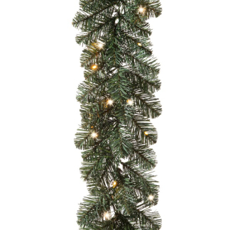 Everlands Kerstdecoratie set (Krans, Guirlande, 2x Kunstboom, led, Timer, Buiten) 680371 K150302958 - 4