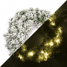 Kerstkrans | Everlands | Ø 60 cm (50 leds, Besneeuwd, Timer, Batterijen, Binnen)