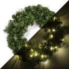 Kerstkrans | Everlands | Ø 60 cm (50 leds, Timer, Batterijen, Binnen/Buiten)