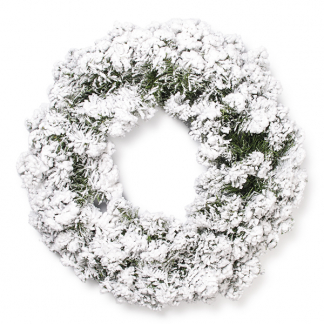 Kerstkrans | Everlands |  Ø 60 cm (Besneeuwd, Binnengebruik)