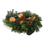 Everlands Kerststuk | Everlands | Ø 40 cm (Kaarsenhouder, Kaneel, Rond) 687409 K151001909 - 1