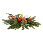 Everlands Kerststuk | Everlands | 45 x 20 x 10 cm (Kaarsenhouder, Appels, Rechthoek) 687659 K151001918 - 1
