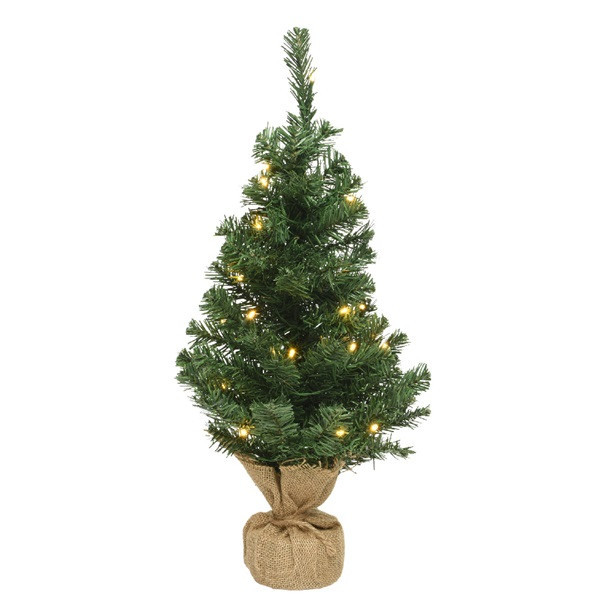 Everlands Kunstkerstboom | Everlands | 90 cm (50 leds, Timer, Batterijen, Binnen) 680197 K150302957 - 2