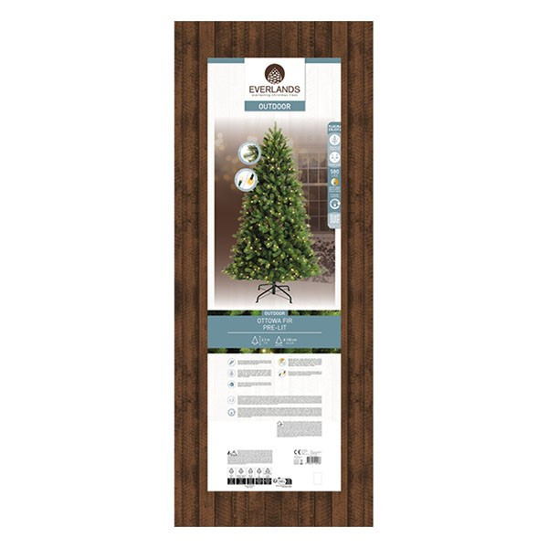 Everlands Kunstkerstboom | Everlands | Ottawa Fir | 2.10 meter (580 leds, 1330 tips, PVC/PE) 670264 K151001875 - 2