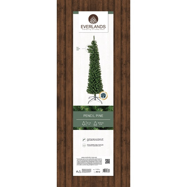 Everlands Kunstkerstboom | Everlands | Pencil Pine | 2.1 meter (574 Tips, PVC) 680062 K151000143 - 6