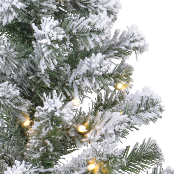 Everlands Kunstkerstboom met sneeuw | 45 centimeter (10 LEDs, Timer, Binnen) 680003 K150302950 - 