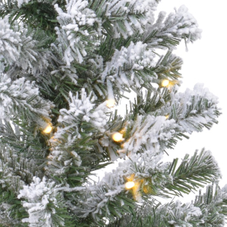 Everlands Kunstkerstboom met sneeuw | 60 centimeter (20 leds, Timer, Binnen) 680023 K150302951 - 3
