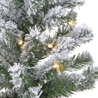 Everlands Kunstkerstboom met sneeuw | 75 centimeter (35 LEDs, Timer, Binnen) 680024 K150302952 - 