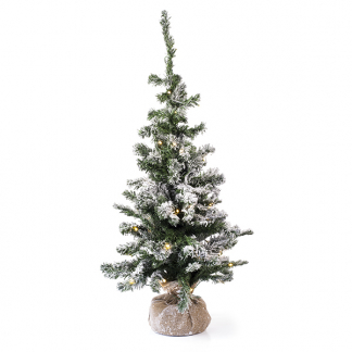 Everlands Kunstkerstboom met sneeuw | 90 centimeter (50 leds, Timer, Binnen) 680025 K150302953 - 1
