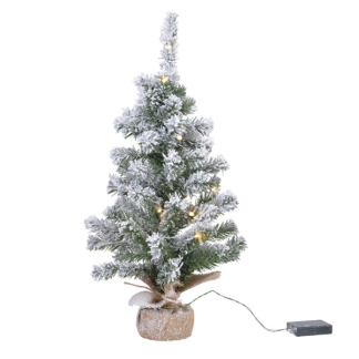 Everlands Kunstkerstboom met sneeuw | 90 centimeter (50 leds, Timer, Binnen) 680025 K150302953 - 2