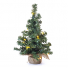 Everlands Kunstkerstboom met verlichting | 45 centimeter (10 LEDs, Timer, Binnen) 680194 K150302954 - 1