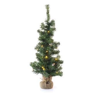 Everlands Kunstkerstboom met verlichting | 75 centimeter (35 leds, Timer, Binnen) 680196 K150302956 - 1