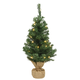 Everlands Kunstkerstboom met verlichting | 75 centimeter (35 leds, Timer, Binnen) 680196 K150302956 - 2