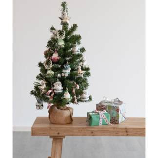 Everlands Kunstkerstboom met versiering | 75 centimeter (20 hangers, Binnen, Groen/Multikleur) 683332 K150302962 - 