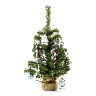 Everlands Kunstkerstboom met versiering | Everlands | 60 cm (10 hangers, Binnen, Groen/Multikleur) 683331 K150302961 - 1