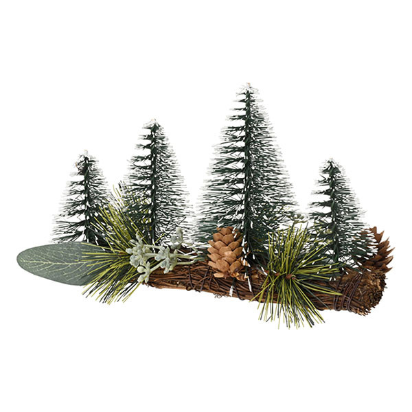 Everlands Tafeldecoratie kerstbomen | Everlands | 21 x 9 x 13 cm (Dennenappel, Binnen) 687654 K151001916 - 1