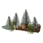 Everlands Tafeldecoratie kerstbomen | Everlands | 21 x 9 x 13 cm (Dennenappel, Binnen) 687654 K151001916 - 1
