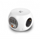 Ewent Stekkerdoos met USB | Ewent | 1.5 meter (3-voudig, Schakelaar, Wit) EW3939 A010813125 Ewent Stekkerdoos met USB | Ewent | 1.5 meter (3-voudig, Schakelaar, Wit) EW3939 A010813125