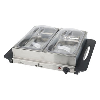 Excellent Warmhoudplaat | Excellent | 2 schalen x 2,4 liter (200W, RVS, Geïntegreerde handgreep) EL7000020 K170106277 - 2