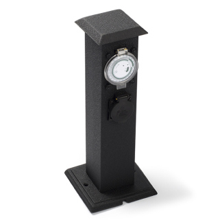 Exin Tuin stroompaal | Exin (3-voudig, Randaarde, 3500 watt, Zwart) 54.502.92 K010809283 - 1
