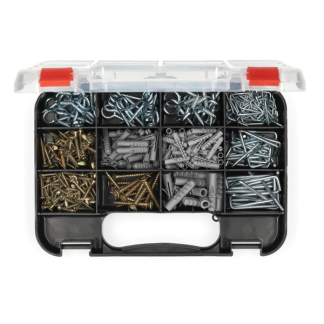 FX Tools Assortimentsdoos met schroeven | Fx Tools | 390 delig (Pluggen, Schroeven, Oogschroeven en Hoekhaken) CR1001430 K170105435 - 3