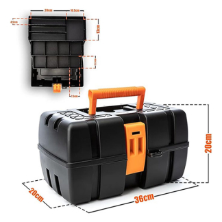 FX Tools Gereedschapskist | FX Tools | 20 x 36 x 30 cm (Afsluitbaar, 3 lades, Kunststof) Y98500080 K170105440 - 4