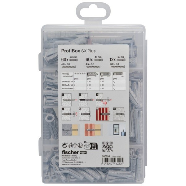 Fischer Assortimentsdoos | Fischer ProfiBox | 132 stuks (Spreidpluggen) 567896 K100702770 - 4