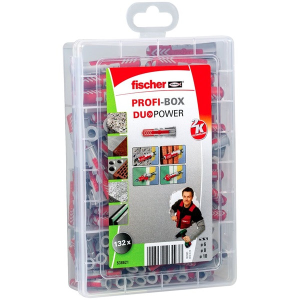 Fischer Assortimentsdoos | Fischer ProfiBox | 132 stuks (Universeel) 538621 K100702772 - 1