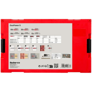 Fischer Assortimentsdoos met schroeven | Fischer Fixtainer | 210 stuks (Universeel, Kruiskop Pozidriv, Zeskant) 536162 K100702769 - 