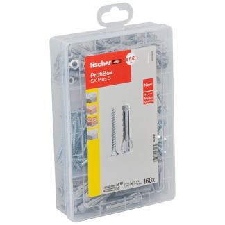 Fischer Assortimentsdoos met schroeven | Fischer ProfiBox | 160 stuks (Spreidpluggen, Kruiskop Pozidriv) 567897 K100702771
