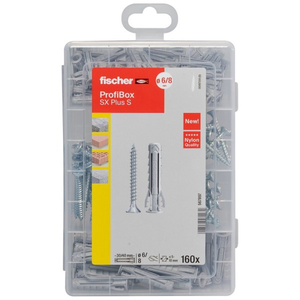 Fischer Assortimentsdoos met schroeven | Fischer ProfiBox | 160 stuks (Spreidpluggen, Kruiskop Pozidriv) 567897 K100702771 - 2