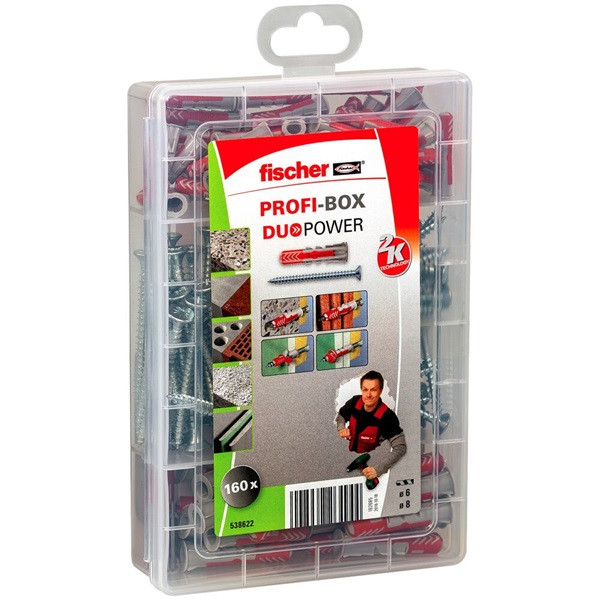 Fischer Assortimentsdoos met schroeven | Fischer ProfiBox | 160 stuks (Universeel, Kruiskop Pozidriv) 538622 K100702773 - 1