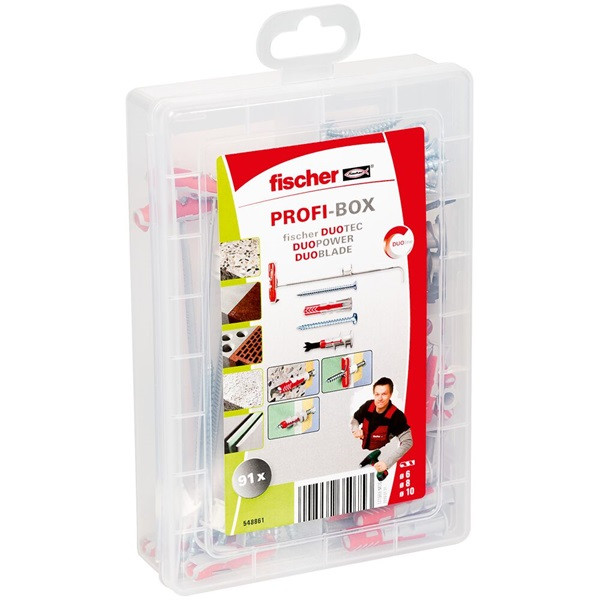 Fischer Assortimentsdoos met schroeven | Fischer ProfiBox | 91 stuks (Universeel, Hollewand, Gipsplaat, Kruiskop Pozidriv) 548861 K100702776 - 1
