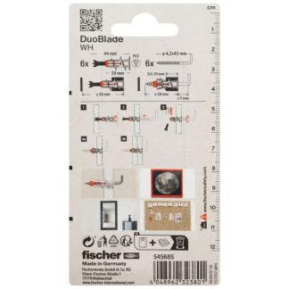 Fischer Gipsplaatplug met winkelhaak | Fischer DuoBlade | 6 stuks (Kruiskop Pozidriv) 545685 K100702747 - 