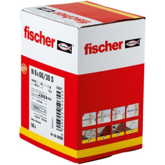 Fischer Slagplug met schroef | Fischer | 50 stuks (6x60/30, PZ2) 50355 K100702754 - 