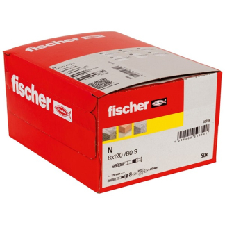Fischer Slagplug met schroef | Fischer | 50 stuks (8x120/80, PZ3) 50359 K100702759 - 