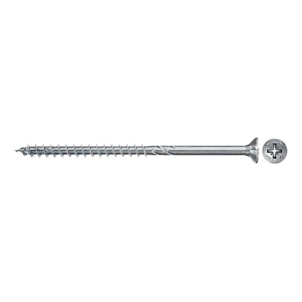 Fischer Spaanplaatschroef | Fischer | 4.5x60 | 200 stuks (Kruiskop Pozidriv, Blauw verzinkt, Deeldraad) 670319 K100702778 - 1