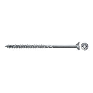 Fischer Spaanplaatschroef | Fischer | 4.5x60 | 200 stuks (Kruiskop Pozidriv, Blauw verzinkt, Deeldraad) 670319 K100702778 - 1