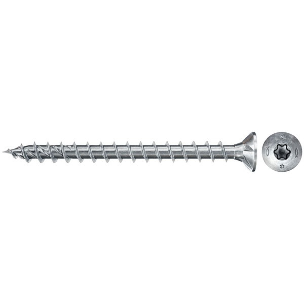 Fischer Spaanplaatschroef | Fischer | 6x50 | 100 stuks (Torx, Blauw verzinkt, Voldraad) 670452 K100702783 - 1
