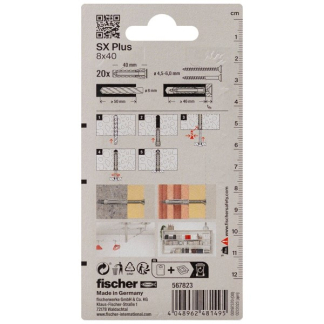 Fischer Spreidplug | Fischer | 20 stuks (8x40) 567823 K100702764 - 