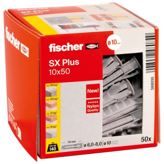 Fischer Spreidplug | Fischer | 50 stuks (10x50) 568010 K100702762 - 