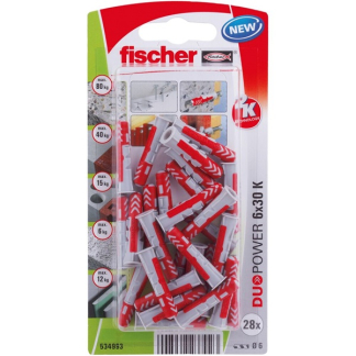 Fischer Universele plug | Fischer DuoPower | 28 stuks (6x30) 534993 K100702731 - 