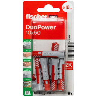 Fischer Universele plug | Fischer DuoPower | 8 stuks (10x50) 534995 K100702733 - 